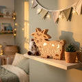 Personalized Wooden Goat Night Light | Custom Name Kids Lamp | Unique Baby Showe