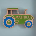 Custom Wooden Tractor Name Sign, Farm Nursery Decor, Personalized Kids Door Sign